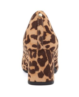 Women's Canal Pointed Toe Block Heel Dress Pumps