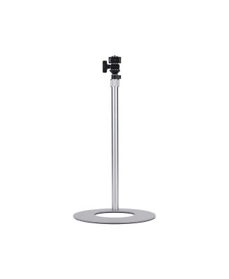 Verge 26W Bi-Color LED Light Panel, White, Bundle with Base Stand and Desk Clamp Stand