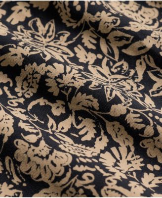 Women's Organic Cotton Fit & Flare Faux Wrap Dress