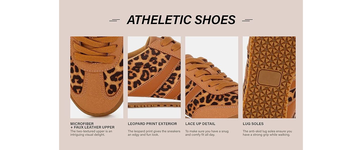 Женские кроссовки London Rag Panther Leopard Print Microfiber, цвет: Леопардовый гладкий — фото 7