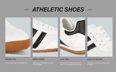 Womens Blaster Casual Striped Lace-Up Sneakers