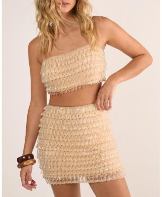 Women's Droplet Embellished Mini Skirt