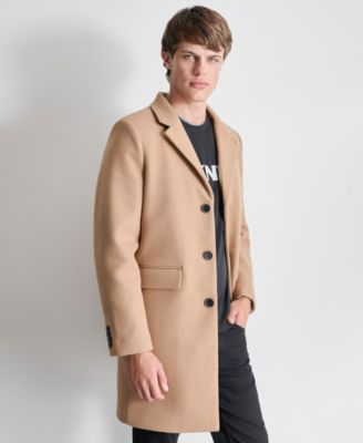 Men's Removable Hood Notch-Lapel Coat