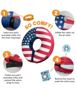 Inflatable Dog Cone Collar Alternative Soft Recovery Donut ECollar