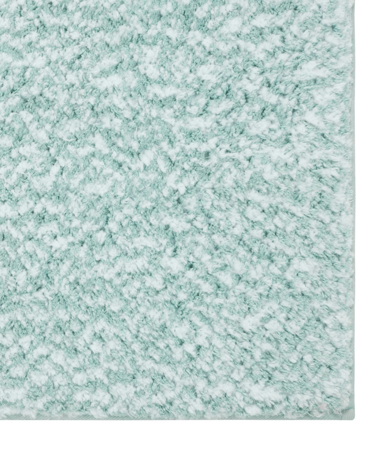 Vcny Home Heathered Memory Foam Bath Rug, 20" X 32" In Green