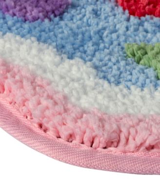 Floral Tufted Bath Rug, 18" x 27"