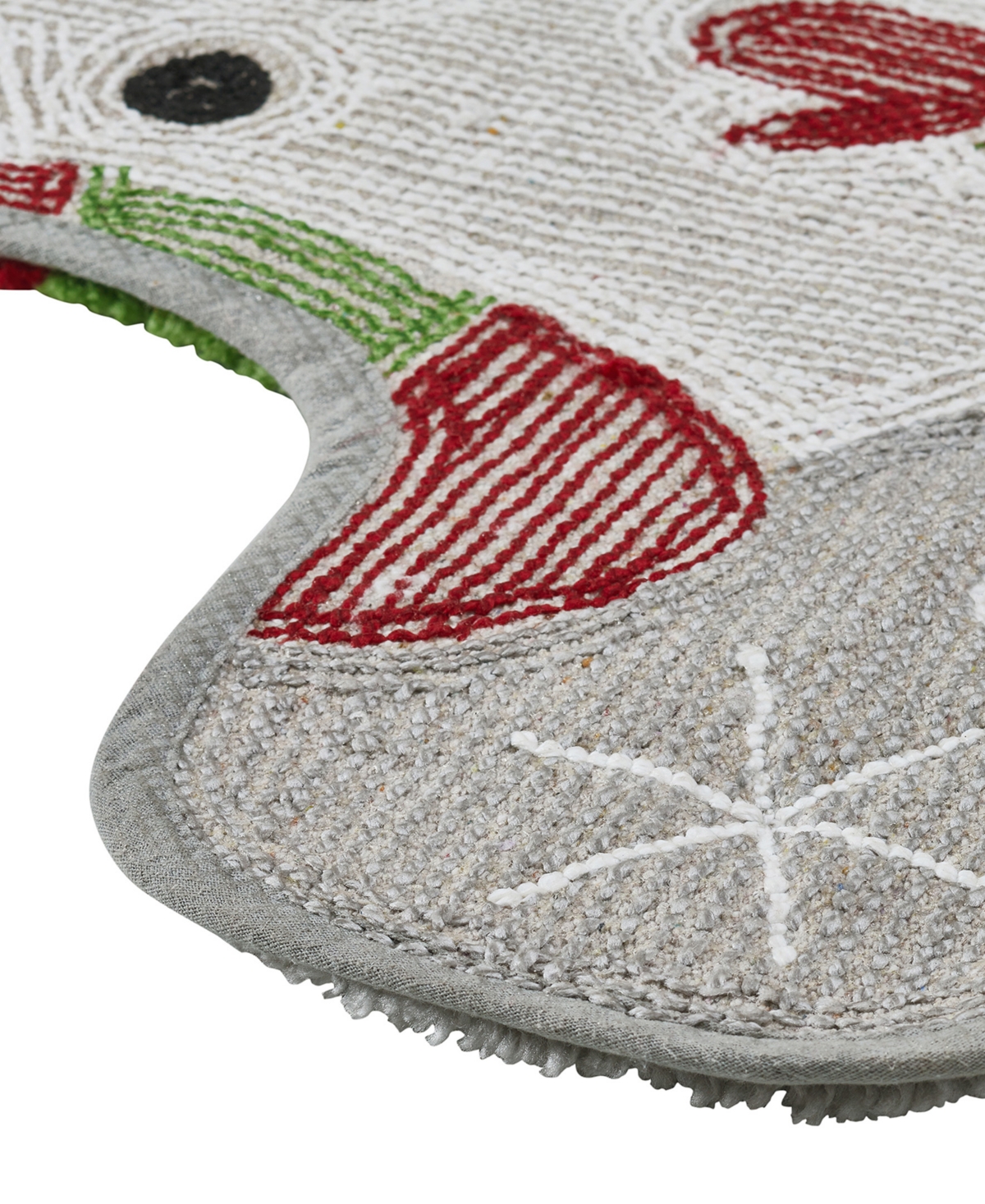 Vcny Home Snowman Holiday Bath Rug Set, 2 Count In Gray