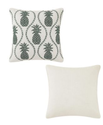 Tommy Bahama Golden Pineapple Poly Slub Decorative Pillow, 20" X 20"