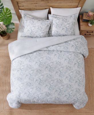 Tommy Bahama Orchid Bay Floral 3-Pc. Comforter Set, Full/Queen
