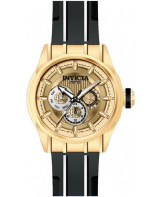 Men's 49056 Speedway Quartz Chronograph Gold, White Dial Watch