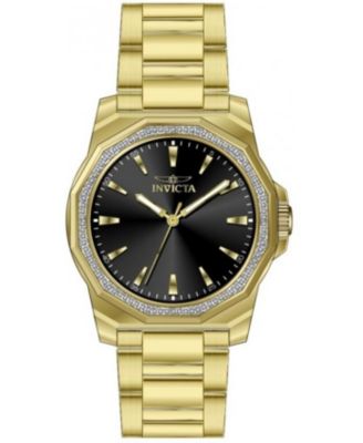 Men's 49107 Speedway Quartz 3 Hand Black Dial Watch