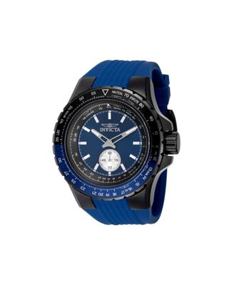 Men's 49300 Aviator Quartz Multifunction Blue Dial Watch