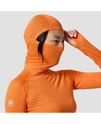 Women's Backcountry Pines Microgrid Ultra-Lt Baselayer Balaclava Top Lightweight Long Underwear Tops