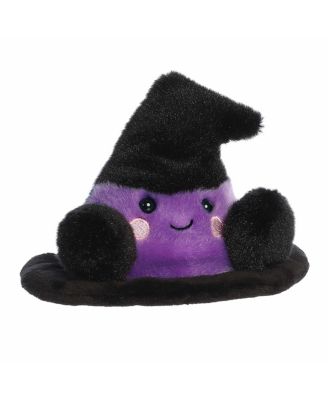 Mini Rowena Witch Hat Palm Pals Spooky Plush Toy Black 4"