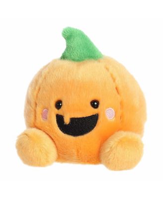 Mini Gourdon Jack O' Lantern Palm Pals Spooky Plush Toy Orange 5"