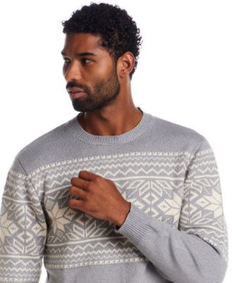 Men's Snowflake Crewneck Sweater