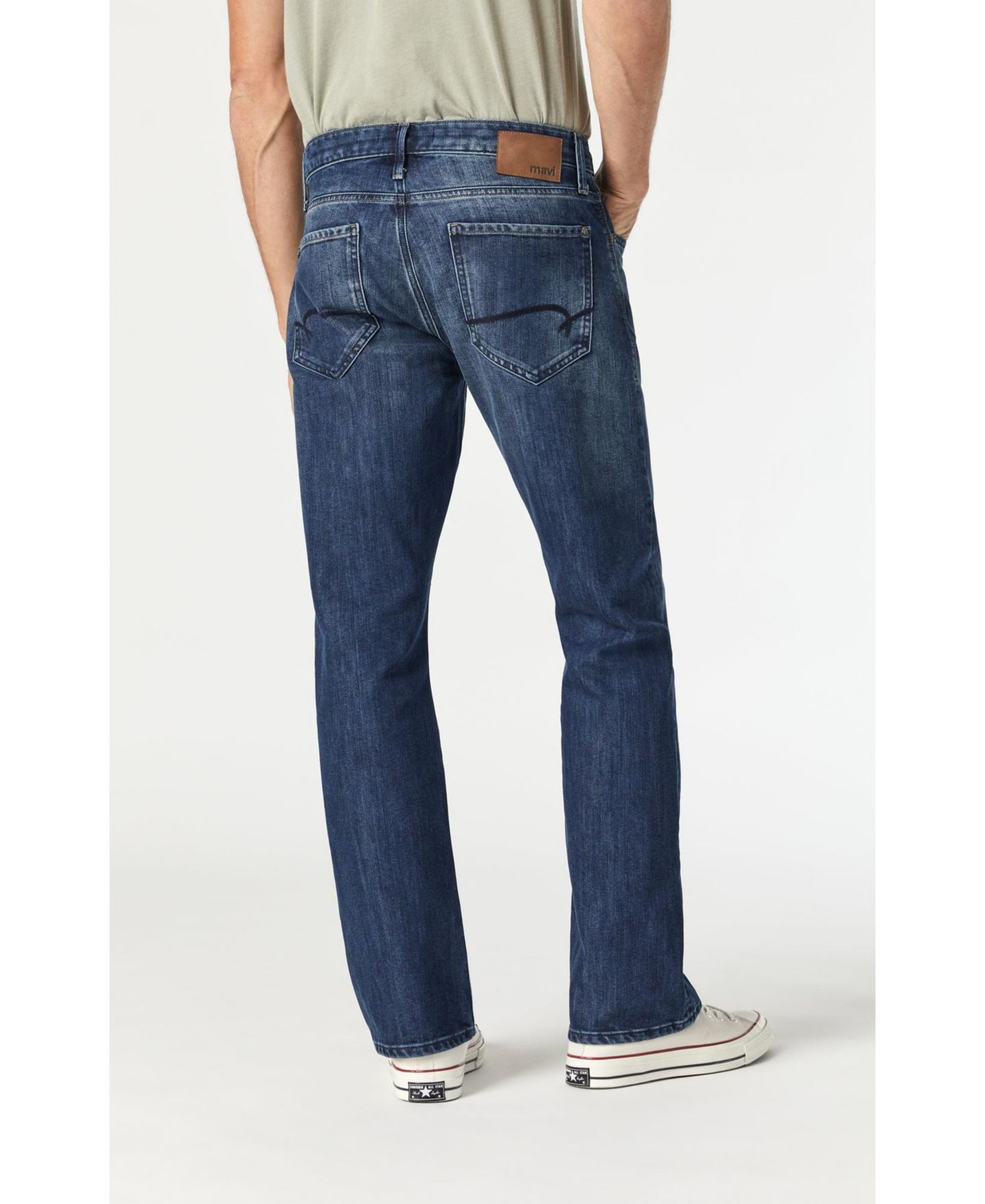 Мужские джинсы Mavi Jeans Mavi Josh Bootcut in Mid Shaded Stanford, цвет: Средний синий — фото 3