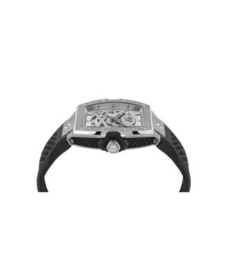 Men's Silver Stainless Steel Watch, 44mm