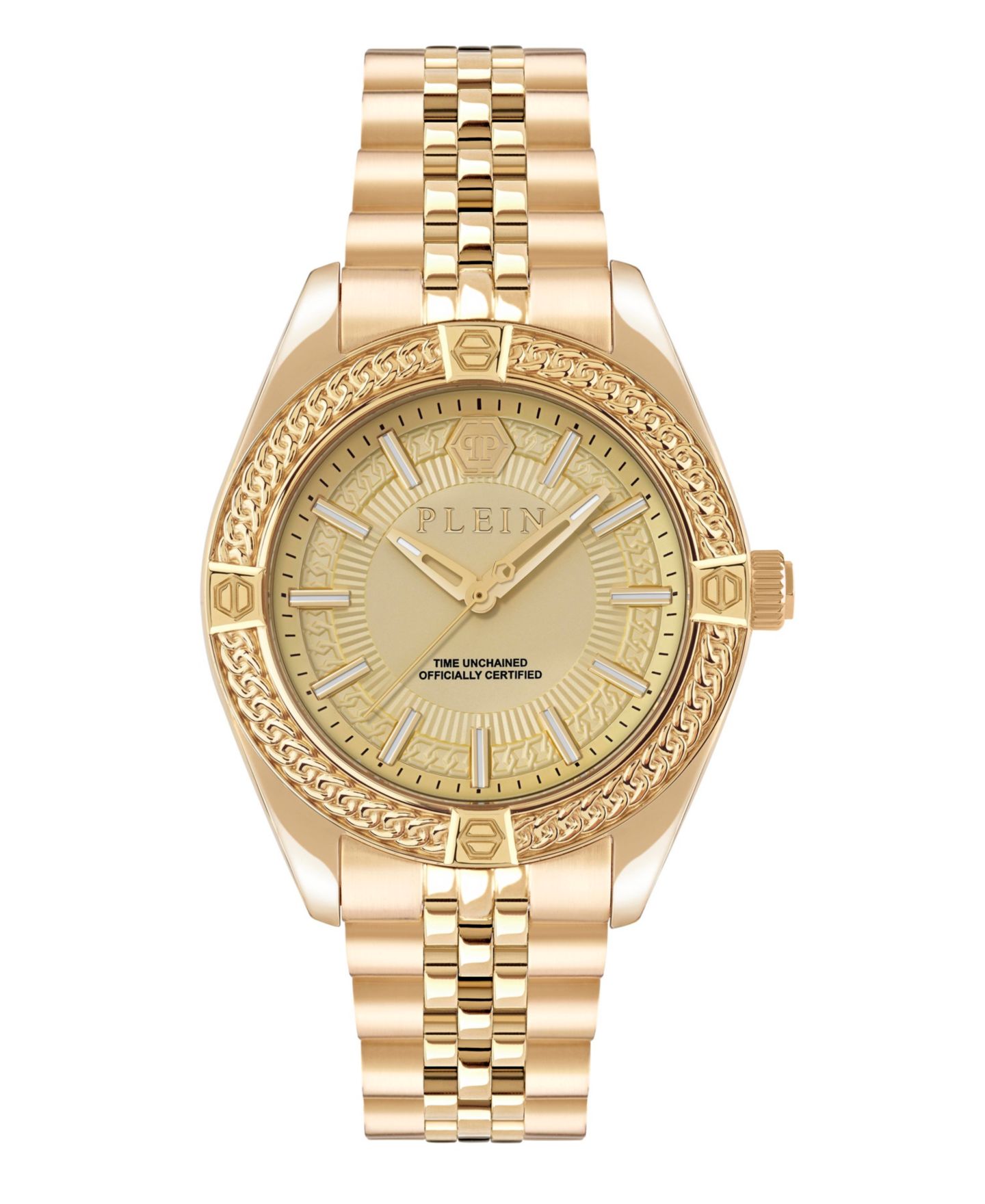 Мужские часы Philipp Plein Gold Stainless Steel, 43mm — фото 1