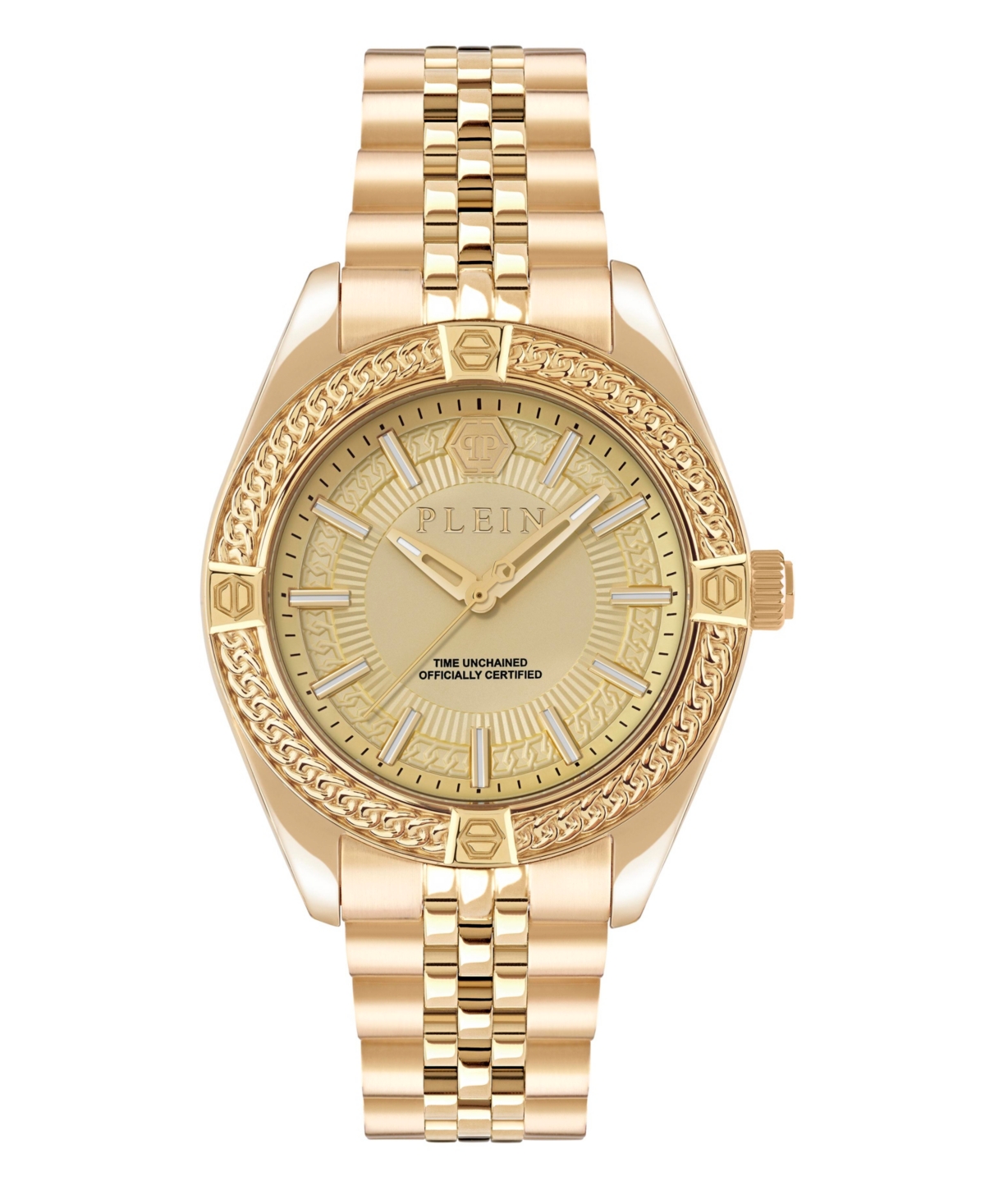Philipp Plein Men's Gold Stainless Steel Watch, 43mm In Gold
