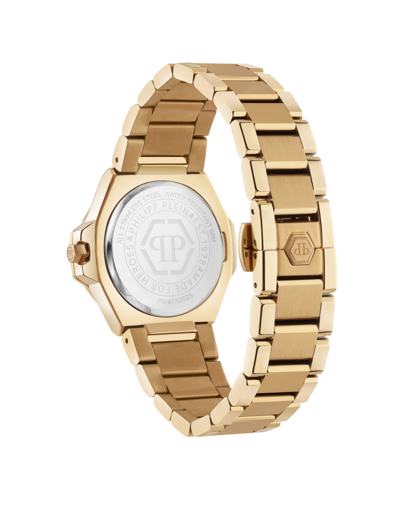 Женские часы Philipp Plein Gold Tone Stainless Steel Watch, 33mm — фото 3