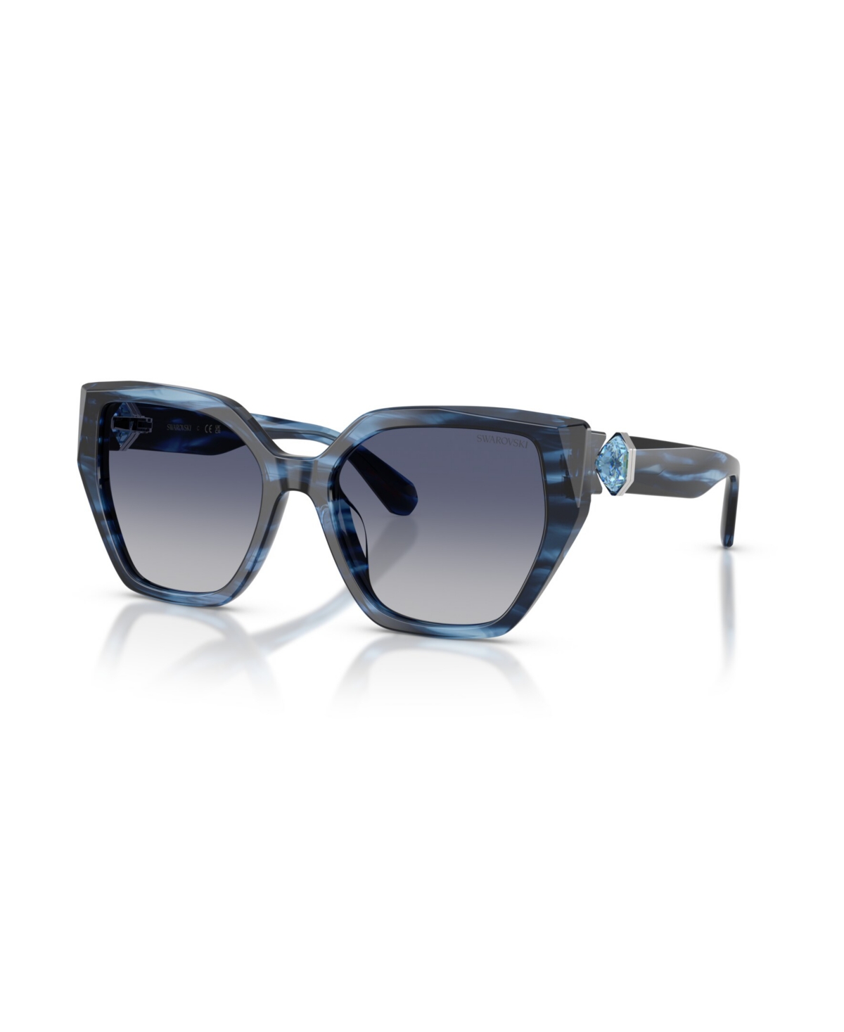 Swarovski Women's Geometric Sunglasses, Sk6044u In Blue