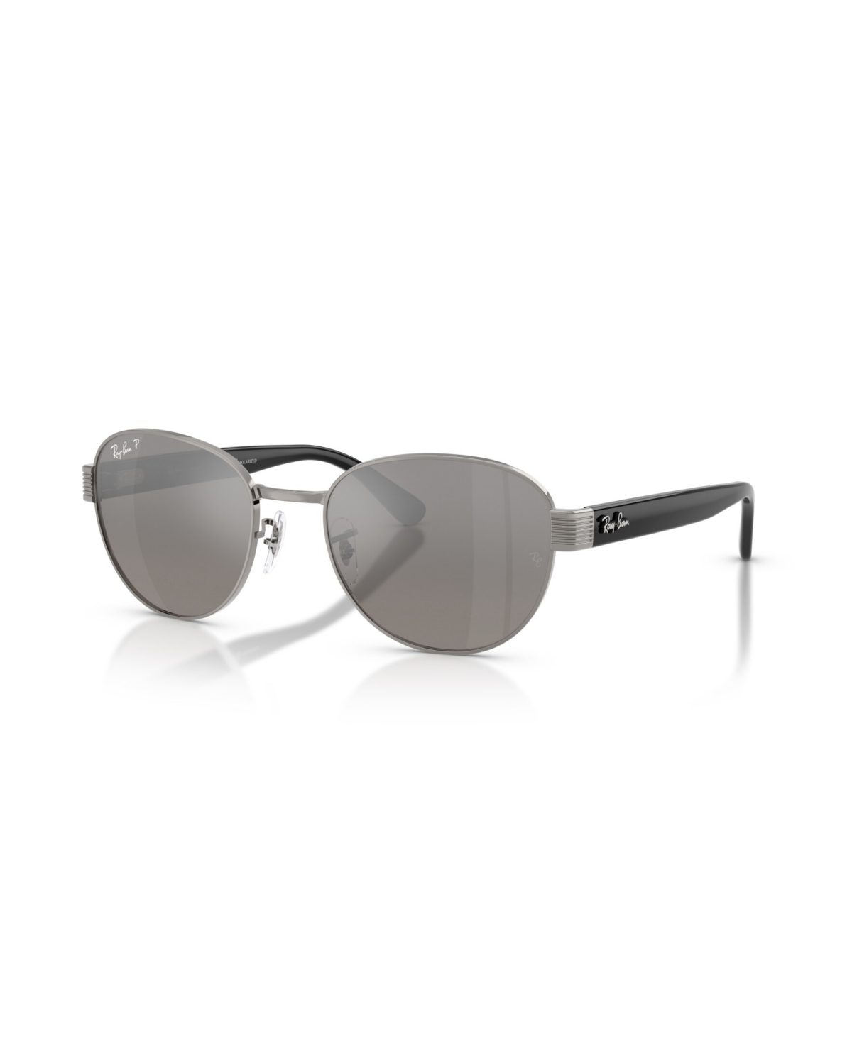 Ray Ban Unisex Polarized Sunglasses, Rb3766ch In Gray