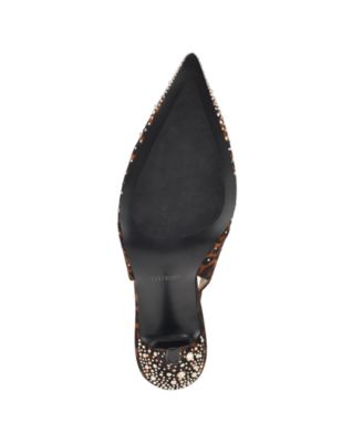 Women's Princessa Quattro G Embellished Slingback Stiletto Pumps
