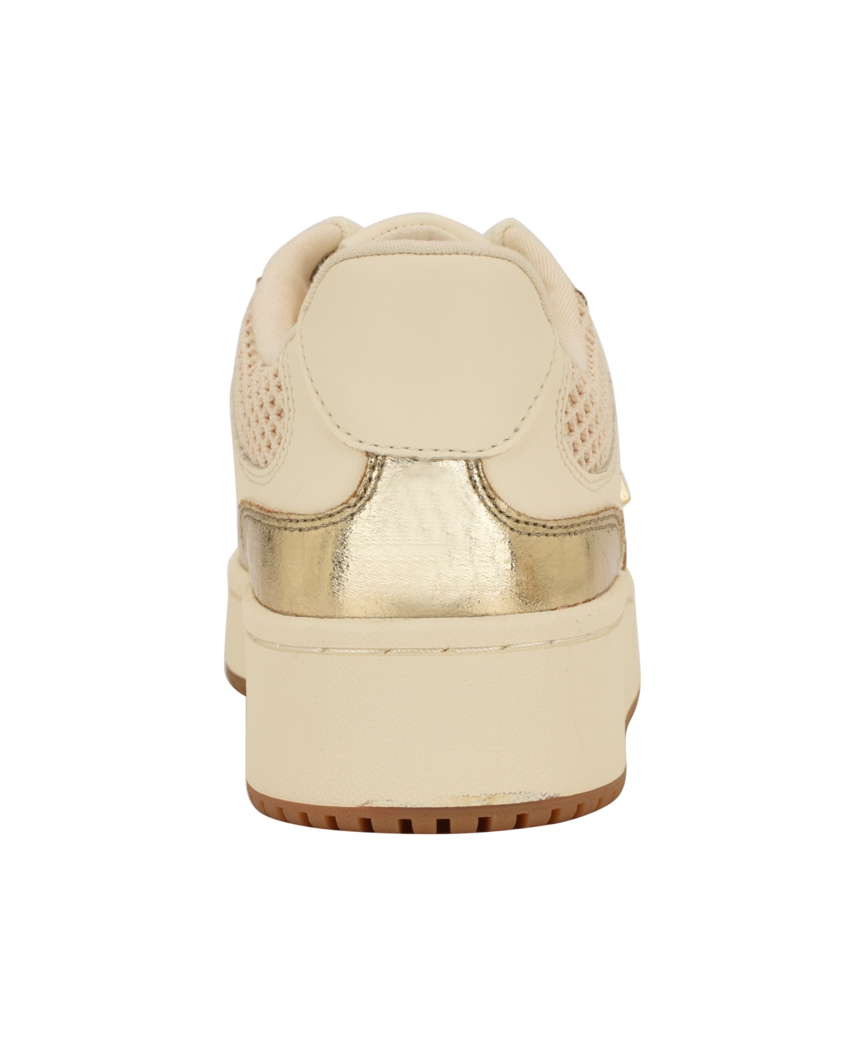 Guess Women's Miram Platform Lace-up Court Sneakers In Gold