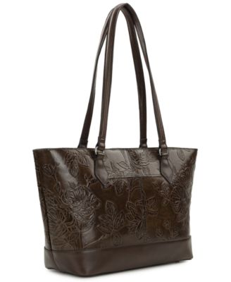 Meka Bark Leaves Textured Tote Bag, Macy's Exclusive