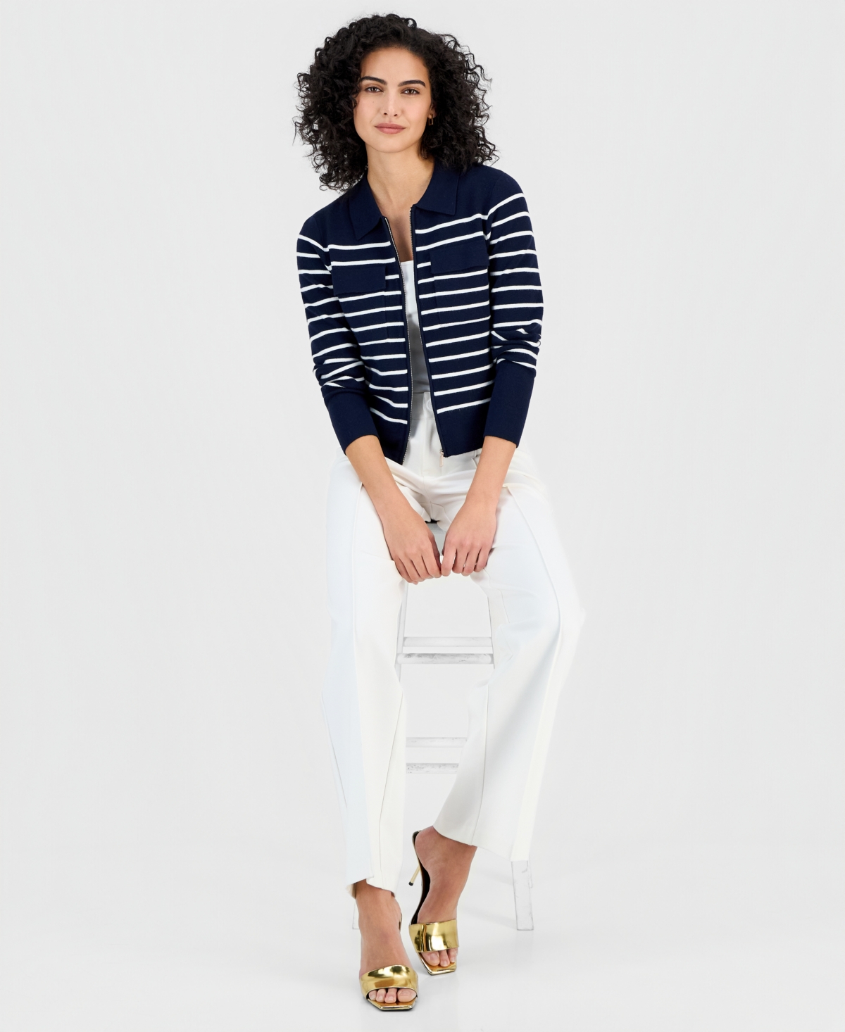 T Tahari Women's Full-Zip Milano Jacket