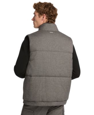 Men's Flannel Puffer Vest