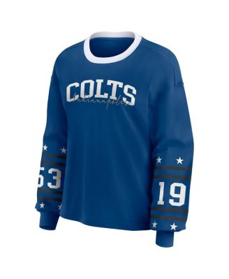 Women's Royal Indianapolis Colts Sport Long-Sleeve T-Shirt
