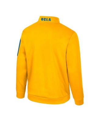 Men's Gold UCLA Bruins Mainframe Quarter-Zip Fleece Jacket