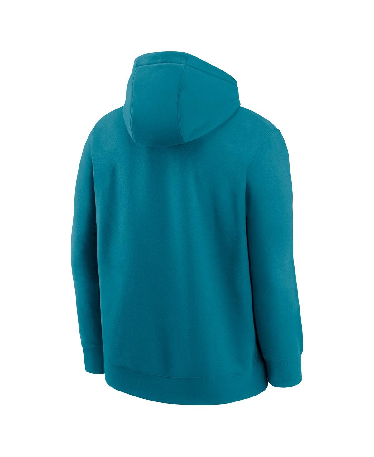 Nike Men's Teal Jacksonville Jaguars Best Season Rewind Club Pullover Hoodie In Purple