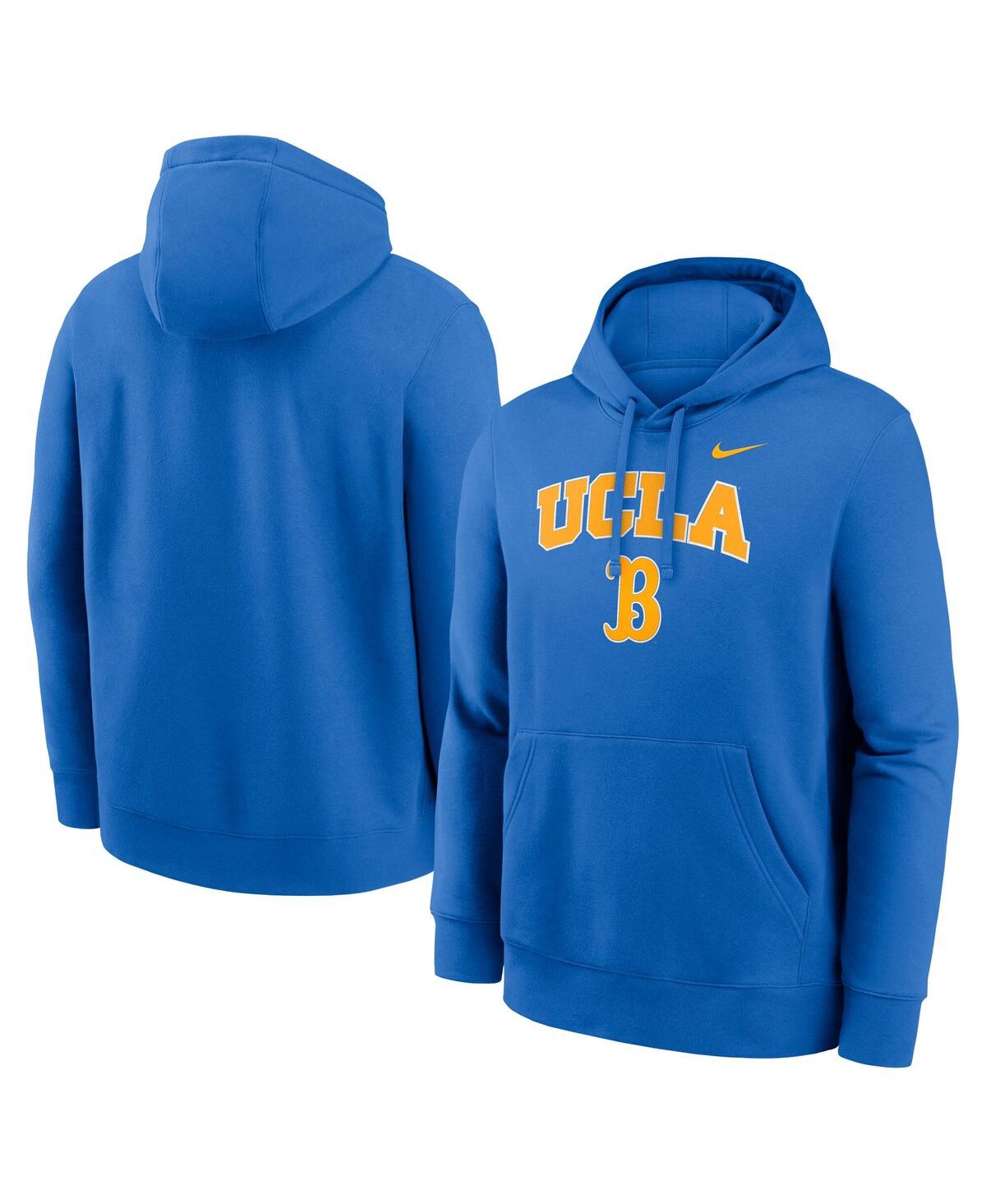 Nike Men's Blue Ucla Bruins Club Fleece Arch Pullover Hoodie In Blue