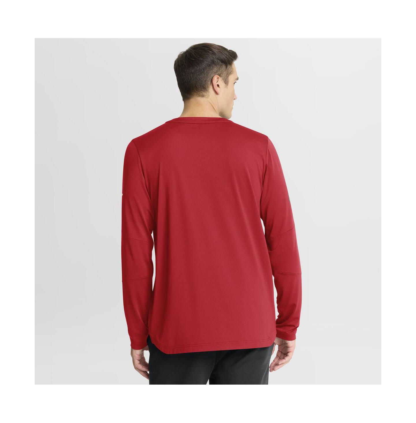 Мужская футболка Fanatics Red Detroit Red Wings Authentic Pro Centennial Rink Tech Long Sleeve — фото 2