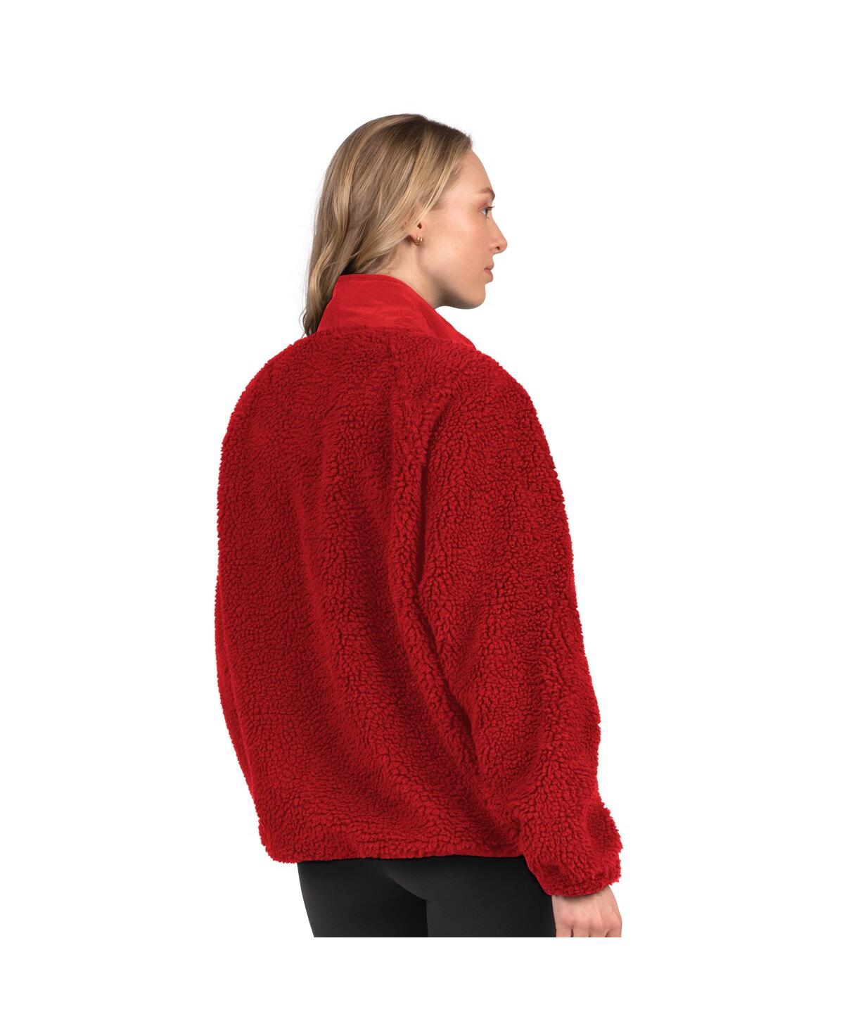 Starter Women's Red Kansas City Chiefs On The Ball Sherpa Jacket In Red