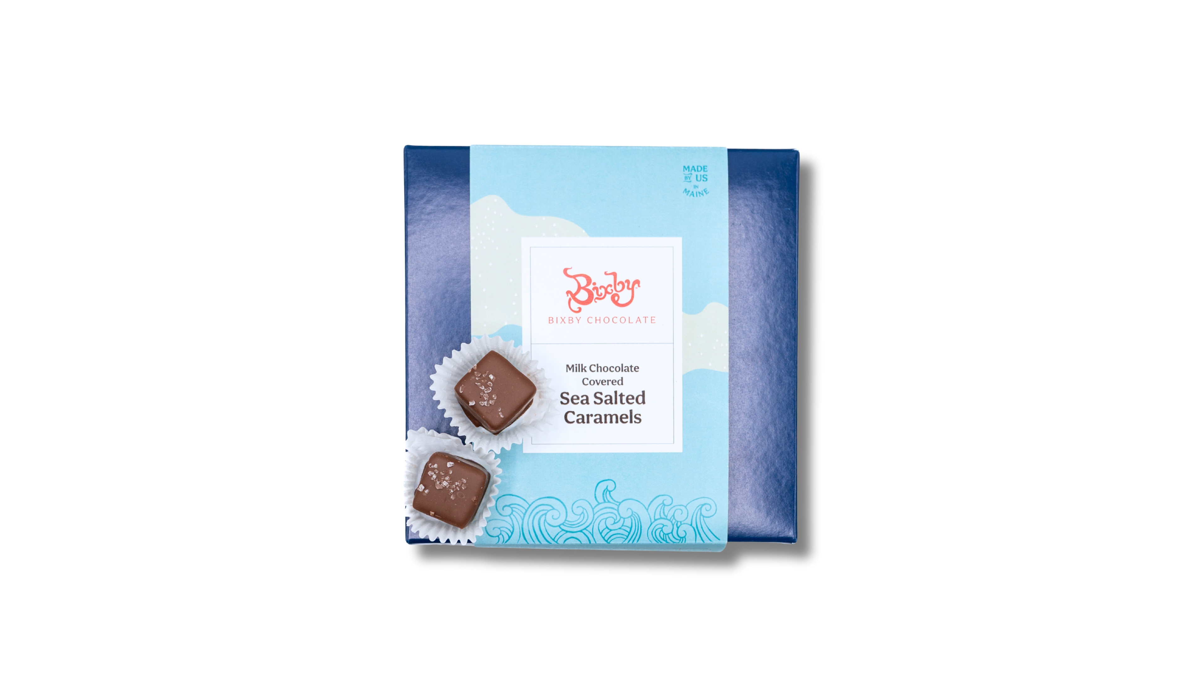 Bixby Chocolate Sea Salted Caramel Gift Box Dark & Milk Chocolate, 18 Pieces