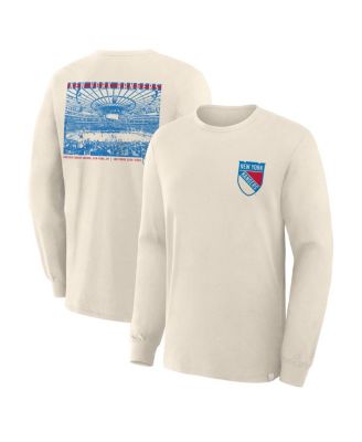 Men's Beige New York Rangers Centennial Long Sleeve T-Shirt