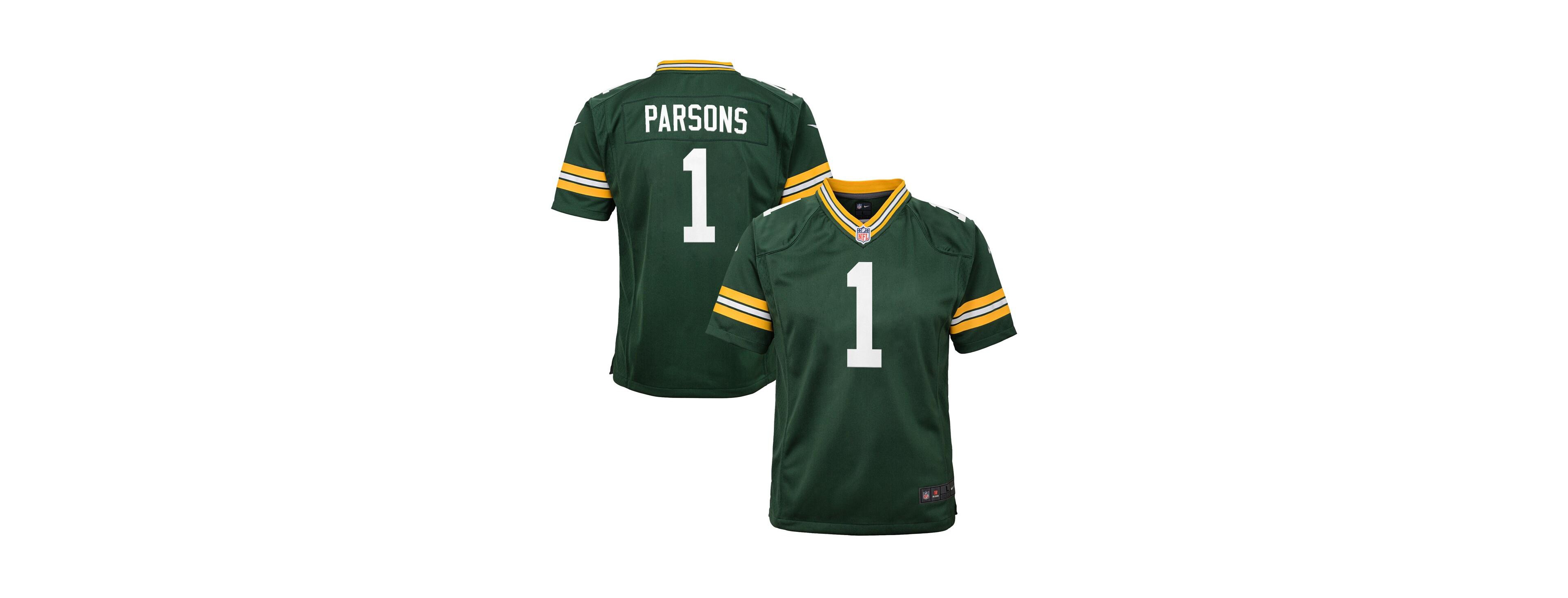 Nike Big Boys and Girls Micah Parsons Green Bay Packers Game Player Jersey