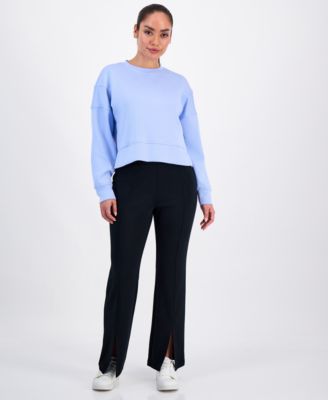 Petite Crew Neck Long-Sleeve Sweatshirt, Macy's Exclusive