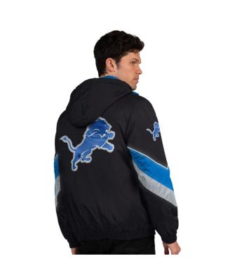 Men's Black/Blue Detroit Lions Thursday Night Gridiron Full-Zip Jacket