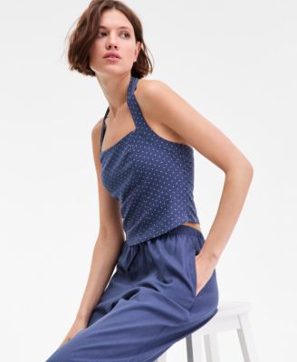 Halter Top & Wide-Leg Pants