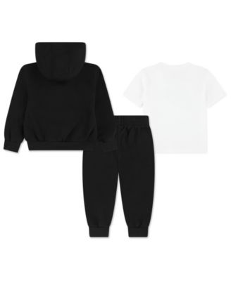 Boys' Toddler 2T-4T Long-Sleeve Hoodie, T-Shirt and Jogger Pants, 3-Piece Set