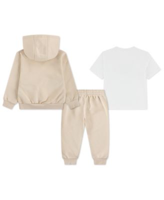 Boys' Toddler 2T-4T Long-Sleeve Hoodie, T-Shirt and Jogger Pants, 3-Piece Set