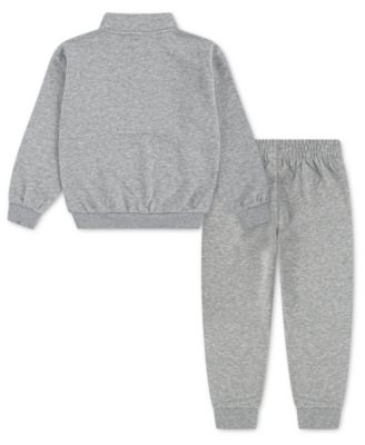 Boy 4-7 Logo Detail Sweatshirt and Jogger Pants, 2-Piece Set