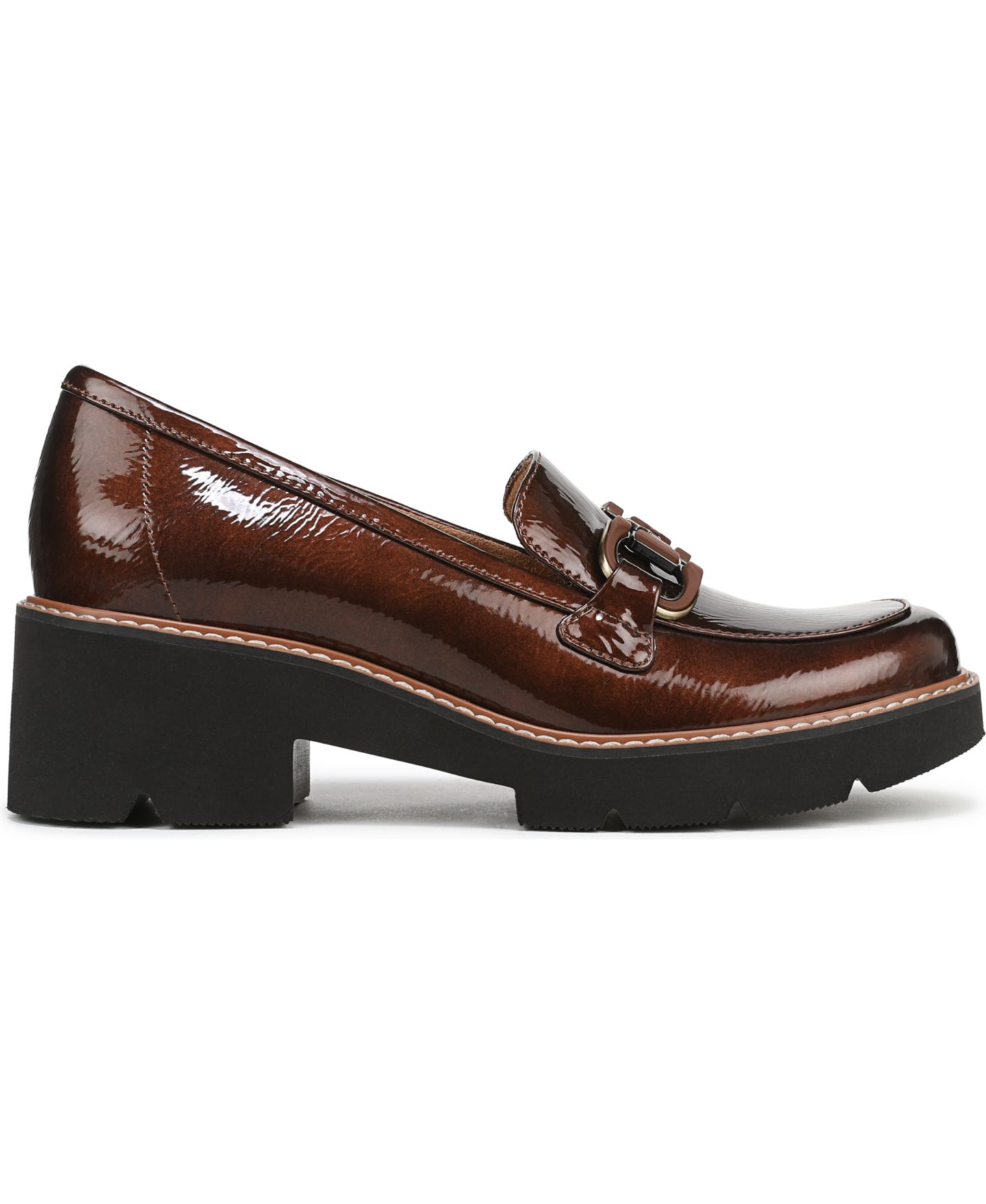 Женские туфли Naturalizer Corrine Slip-On, цвет: Коричневый лаковая искусственная кожа — фото 2