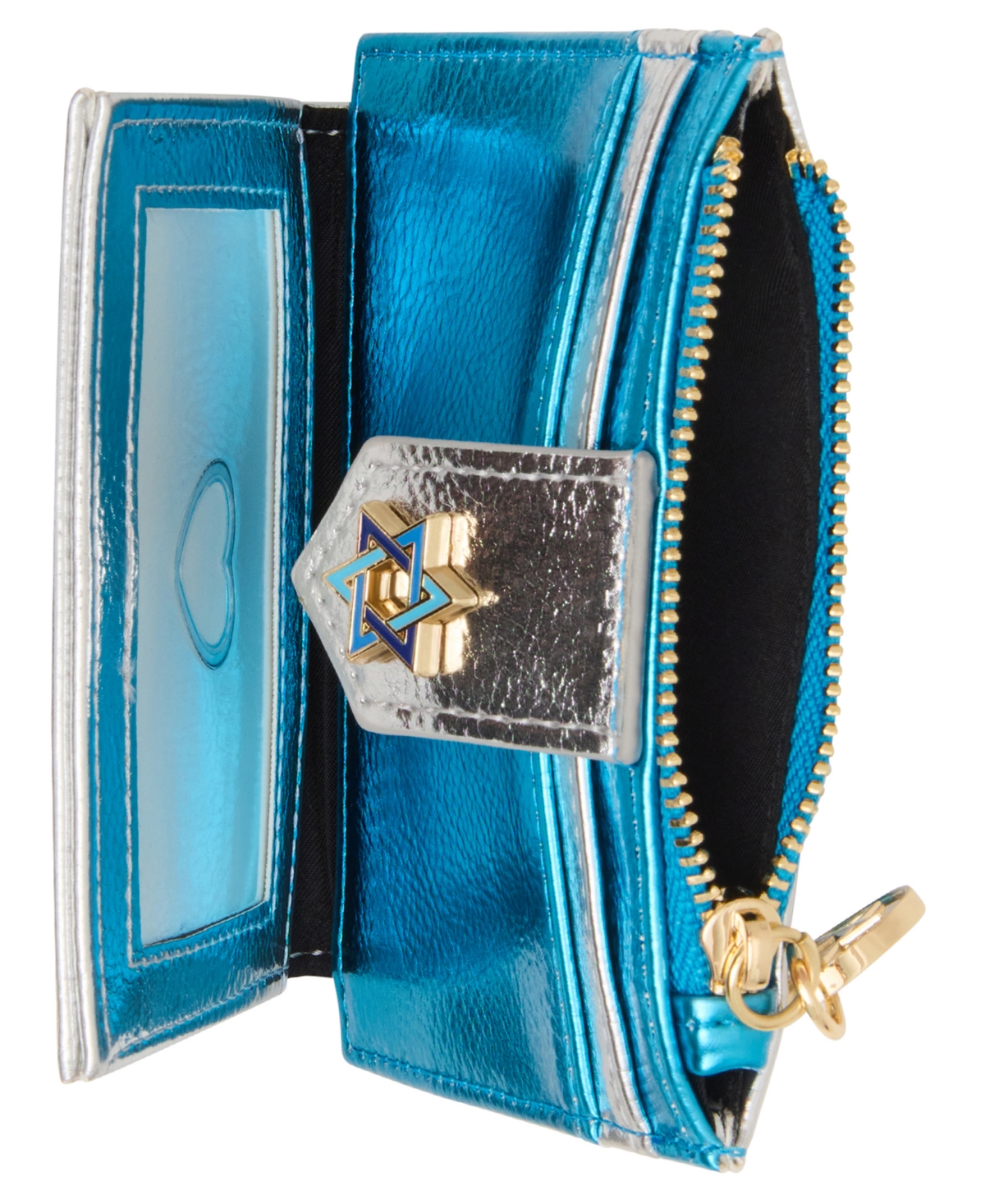 Betsey Johnson Candy Bifold Wallet In Blue