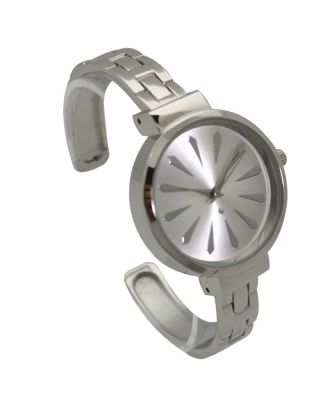 Silver Petite Artistic Bangle Watch